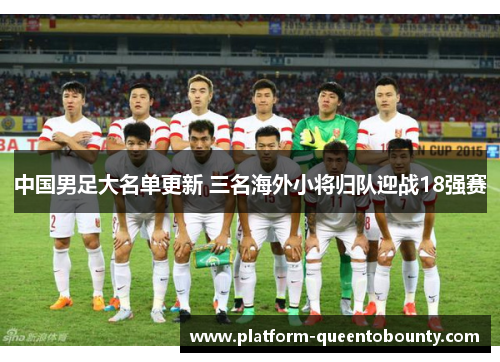 中国男足大名单更新 三名海外小将归队迎战18强赛